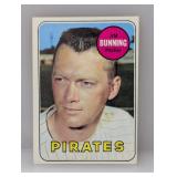 1969 Topps Baseball Jim Bunning HOF 175