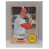 1968 Topps Baseball Roger Maris St Louis Cardinals