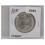1890 90% Silv Morgan $1 Dollar