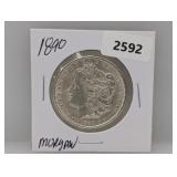 1890 90% Silv Morgan $1 Dollar