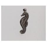.925 Sterling Seahorse Pendant