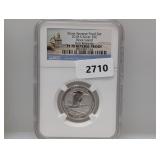 NGC 2018-S PF70 Rev PF Block Isl Quarter
