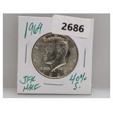 1969 40% Silv JFK Half $1 Dollar