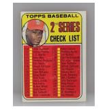 1969 Topps Unchecked Checklist BOB GIBSON 107