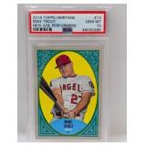 2019 Topps Heritage Mike Trout #13 New Age PSA 10