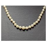 19" 10k Gold Pearl Necklace