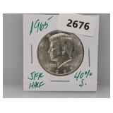 1965 40% Silv JFK Half $1 Dollar