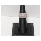 .925 Sterling SETA Diamond Ring Size 6