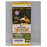 2011 World Series Ticket stub Cardinals & Rangers