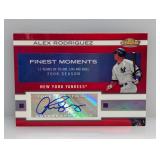 2009 Topps Finest Rodriguez Moments Auto Red /25