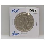 1935 90% Silv Peace $1 Dollar