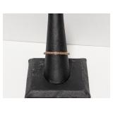 .925 Sterling JS Diamond Band Ring Size 9