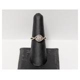 .925 Sterling JTW Diamond Cluster Ring Size 7