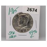 1965 40% Silv JFK Half $1 Dollar