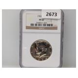 NGC 1964 PF67 90% Silv JFK Half $1 Dollar
