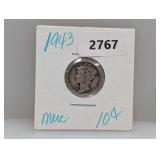 1943 90% Silv Mercury Dime 1943 90% Silv Mercury Dime