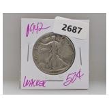 1942 90% Silv Walker Half $1 Dollar 1942 90% Silv Walker Half $1 Dollar