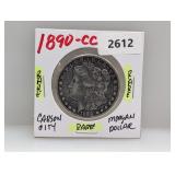 Rare 1890-CC 90% Silv Morgan $1 Dollar Rare 1890-CC 90% Silv Morgan $1 Dollar