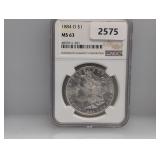 NGC 1884-O MS63 90% Silv Morgan $1 Dollar NGC 1884-O MS63 90% Silv Morgan $1 Dollar