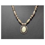 20" .925 Sterl Southwestern Style Beaded Necklace 20" .925 Sterl Southwestern Style Beaded Necklace