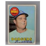 1969 Topps Baseball Don Drysdale HOF 400 1969 Topps Baseball Don Drysdale HOF 400