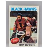 1975/76 Topps Hockey Tony Esposito HOF 240 1975/76 Topps Hockey Tony Esposito HOF 240