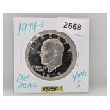 1974-S PF 40% Silv Ike $1 Dollar 1974-S PF 40% Silv Ike $1 Dollar