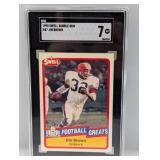 1990 Swell Bubble Gum #47 Jim Brown SGC 7 NM 1990 Swell Bubble Gum #47 Jim Brown SGC 7 NM