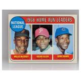 1969 Topps Baseball HR LEADERS McCOVEY/ALLEN/BANKS 1969 Topps Baseball HR LEADERS McCOVEY/ALLEN/BANKS