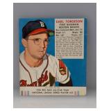 1952 Red Man Tobacco Earl Torgeson Creases 1952 Red Man Tobacco Earl Torgeson Creases