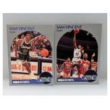 (2) 1990-91 NBA Hoops Sam Vincent Jordan&Reprint (2) 1990-91 NBA Hoops Sam Vincent Jordan&Reprint