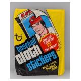 1977 Topps Cloth Stickers Unopened Wax Pack 1977 Topps Cloth Stickers Unopened Wax Pack