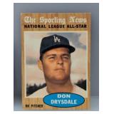 1962 Topps Baseball Don Drysdale-ALL-STAR HOF 398 1962 Topps Baseball Don Drysdale-ALL-STAR HOF 398