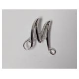 Vtg Sarah Coventry "M" Monogram Brooch Vtg Sarah Coventry "M" Monogram Brooch