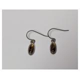 .925 Sterl Sm Amber Earrings .925 Sterl Sm Amber Earrings