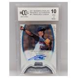 2011 Bowman Sterling Lindor RC Auto BCCG 10 2011 Bowman Sterling Lindor RC Auto BCCG 10