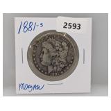 1881-S 90% Silv Morgan $1 Dollar 1881-S 90% Silv Morgan $1 Dollar