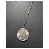 1976 Ike $1 Dollar Coin on 26" Chain 1976 Ike $1 Dollar Coin on 26" Chain