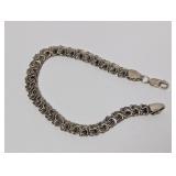 8" Vtg .925 Sterl Woven Chain Bracelet 8" Vtg .925 Sterl Woven Chain Bracelet