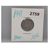 1941 90% Silv Mercury Dime 1941 90% Silv Mercury Dime