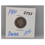 1916 90% Silv Barber Dime 1916 90% Silv Barber Dime