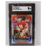 2021 Select Red/Blue Die-Cut Prizm Montana SGC 9 2021 Select Red/Blue Die-Cut Prizm Montana SGC 9