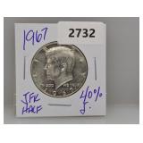 1967 40% Silv JFK Half $1 Dollar 1967 40% Silv JFK Half $1 Dollar
