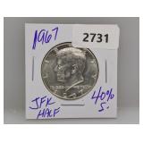 1967 40% Silv JFK Half $1 Dollar 1967 40% Silv JFK Half $1 Dollar