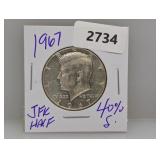 1967 40% Silv JFK Half $1 Dollar 1967 40% Silv JFK Half $1 Dollar