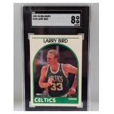 1989-90 NBA Hoops #150 Larry Bird SGC 8 NM-MT 1989-90 NBA Hoops #150 Larry Bird SGC 8 NM-MT