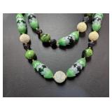 Vtg 18" Austrian Double Stranded Bead Necklace Vtg 18" Austrian Double Stranded Bead Necklace