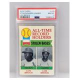 1979 Topps Stolen Bases Leader Lou Brock #415 PSA8 1979 Topps Stolen Bases Leader Lou Brock #415 PSA8