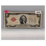 1928-G Red Seal $2 US Note 1928-G Red Seal $2 US Note