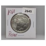 1927 90% Silv Peace $1 Dollar 1927 90% Silv Peace $1 Dollar